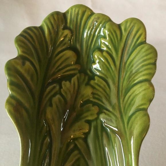 Spoon Rest Condiment Vegetable Dish Celery Design - Picture 4 of 12